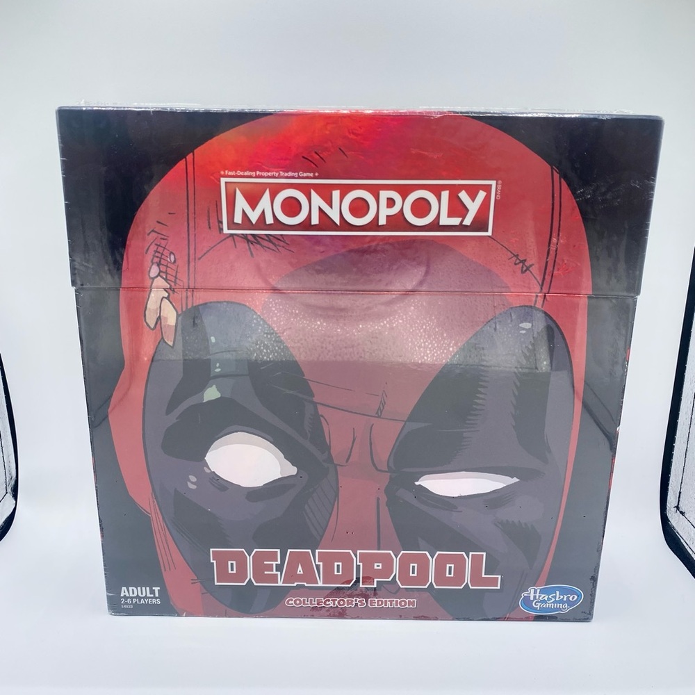 NEW Hasbro Gaming Monopoly Deadpool Collectors Edition Factory Sealed Board Game